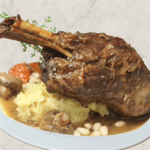 Baghali Polo with Lamb Shank